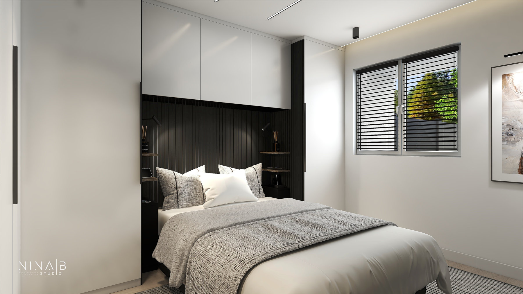 Marques — Chambre + sdb à Roissy-en-Brie — vue 2