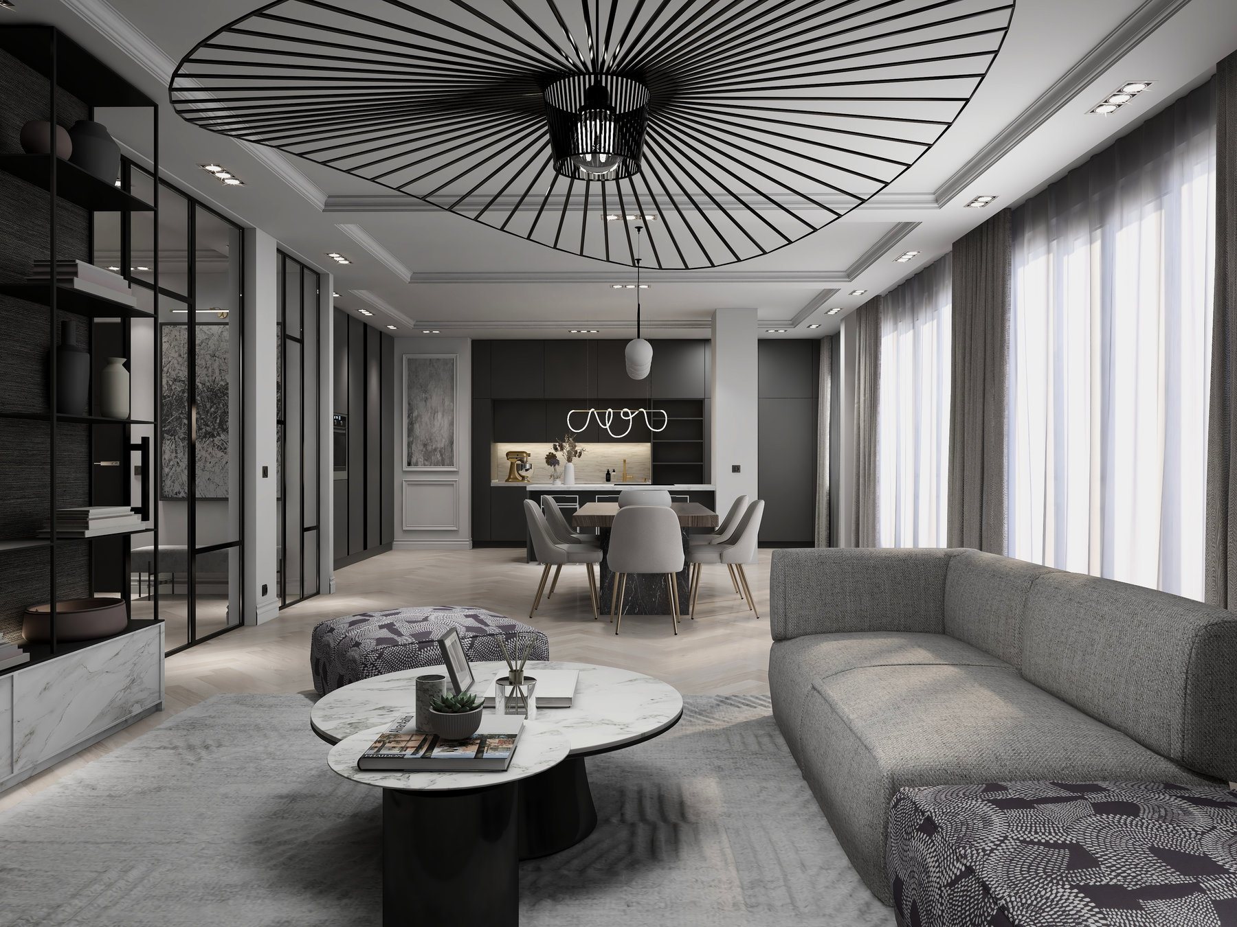 Marbeau — Salon à Paris, 16e — vue 11