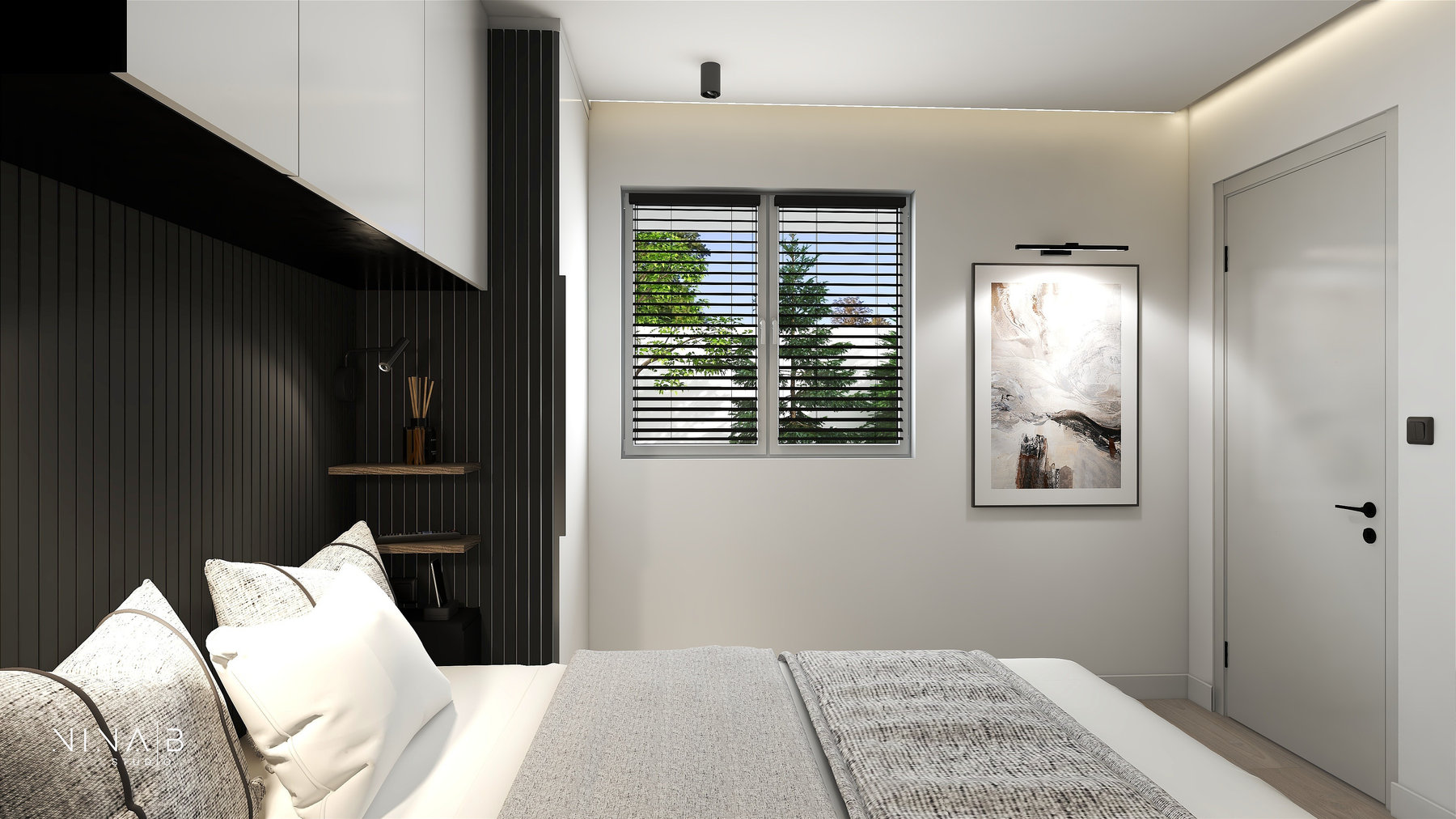 Marques — Chambre + sdb à Roissy-en-Brie — vue 4