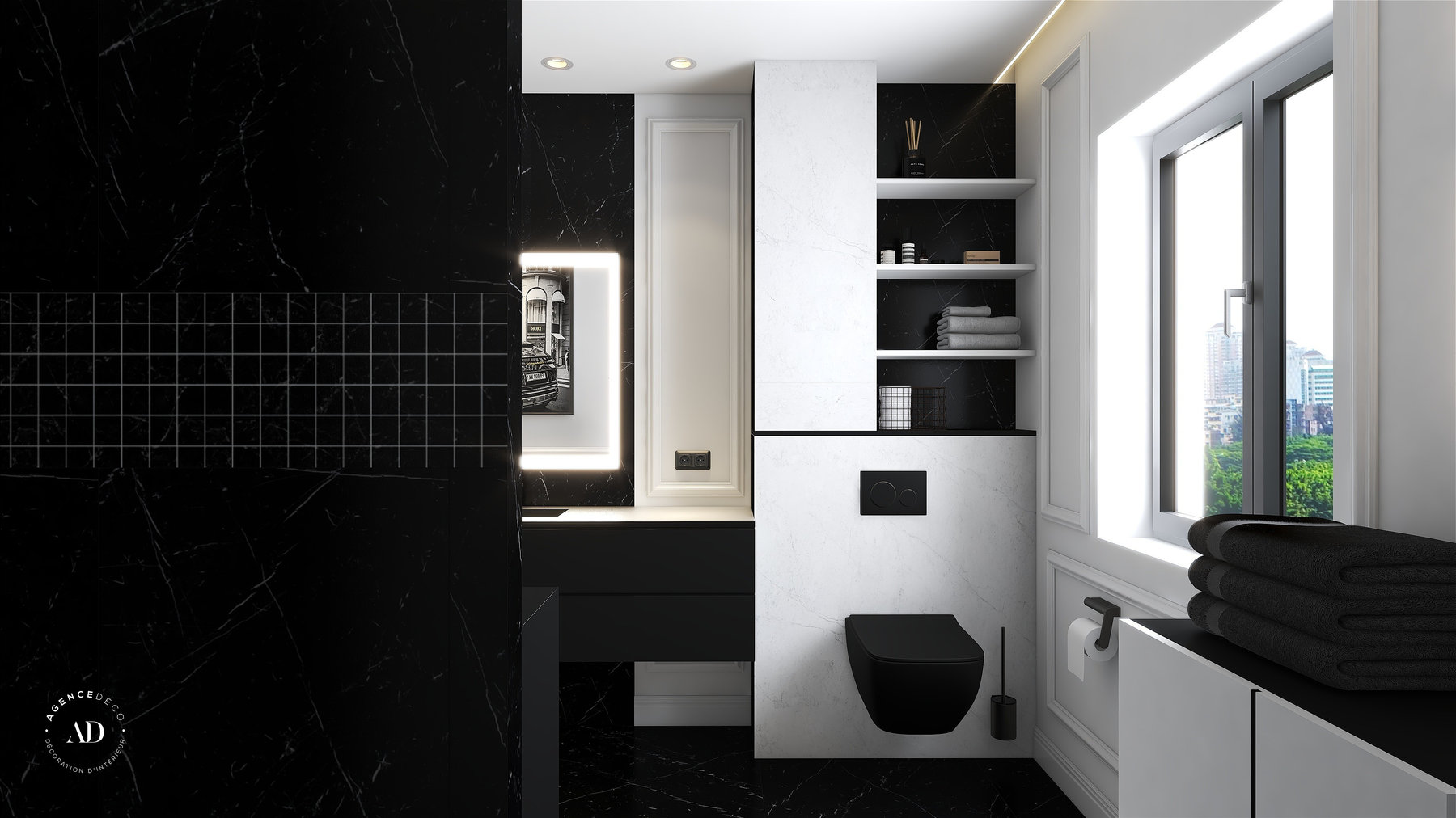 Beauregards — Salle de bain à Triel sur Seine — vue 5